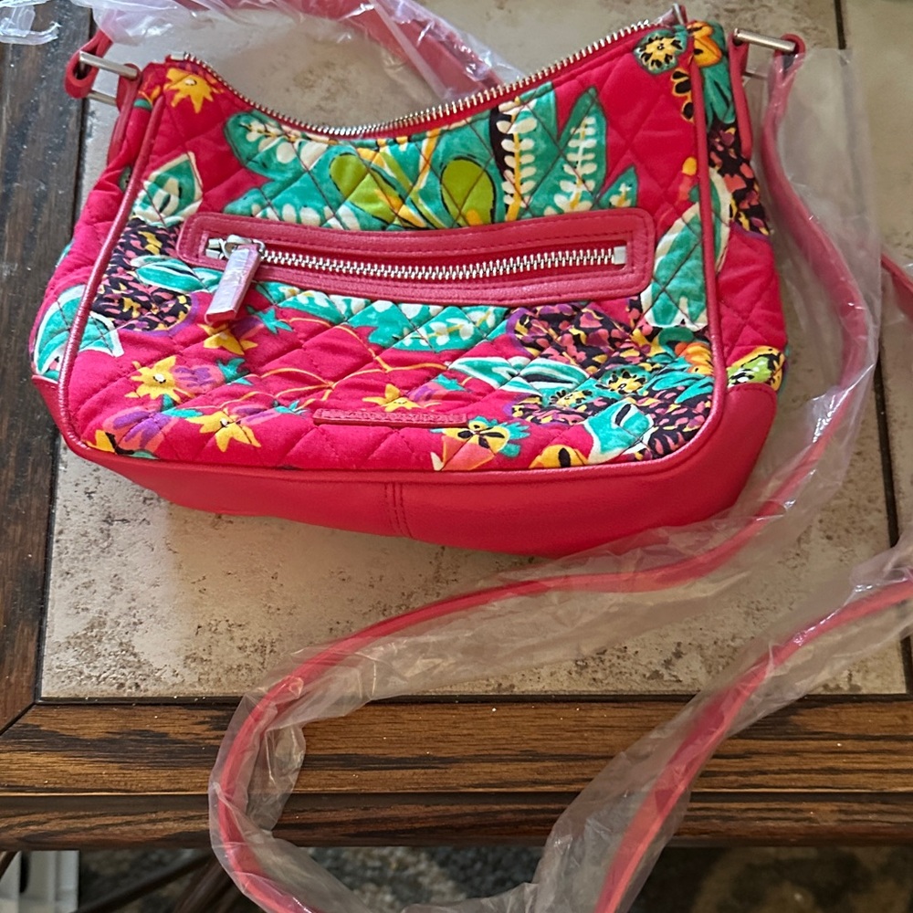 Vera Bradley Red Floral Crossbody Bag